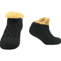 Sock Stack Slipper Socks Sherpa Lined Warm Nordic Fair Isle Non Slip Indoor Winter House