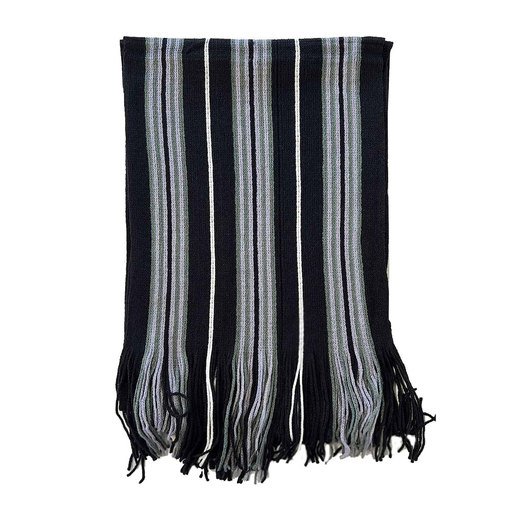 Sock Stack Men's Scarf Long Woven Stripe Design Acrylic Warm Hypoallergenic Winter