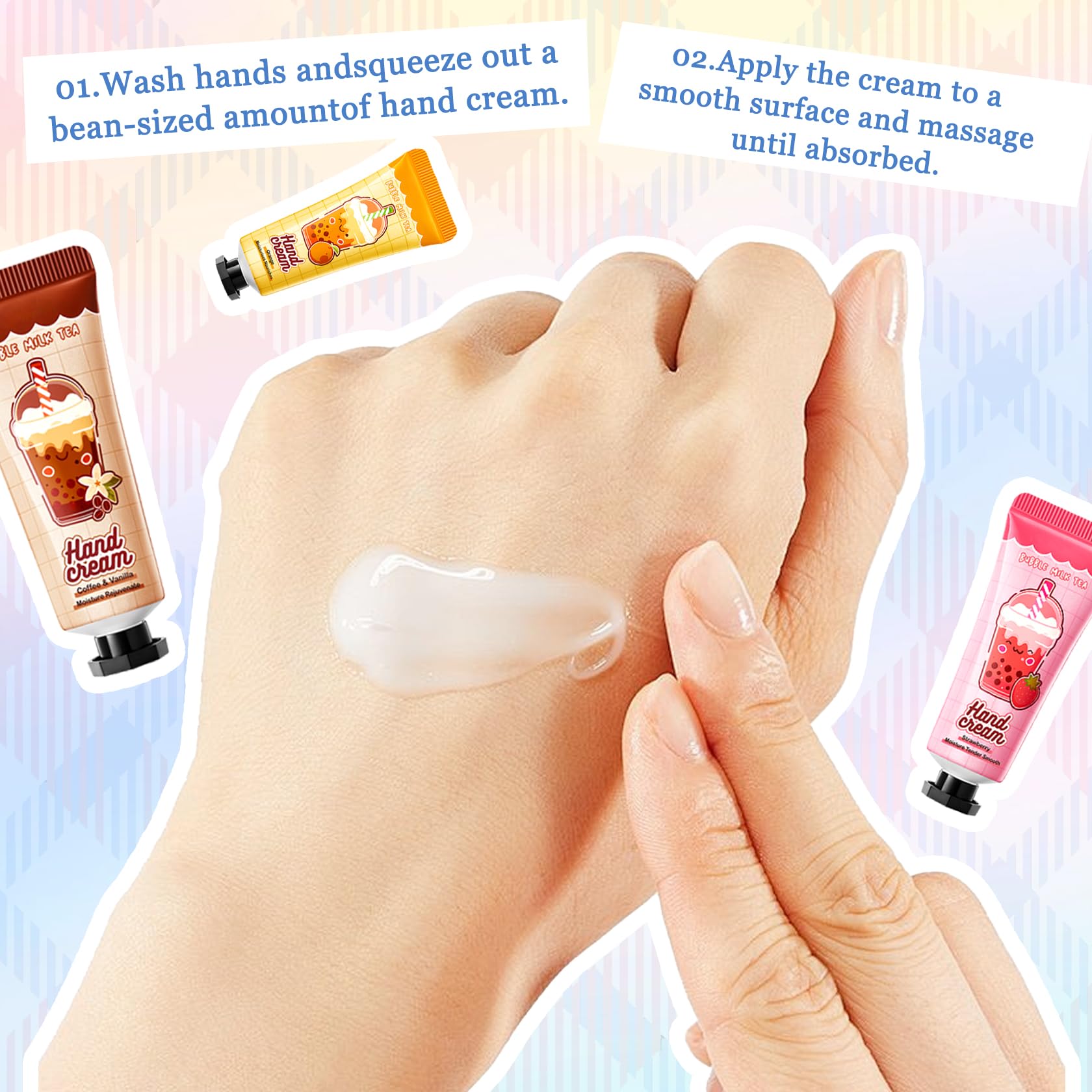 LXTTDABEN 20-Piece Hand Cream Gifts Set – Travel-Size Moisturizing Hand Lotions
