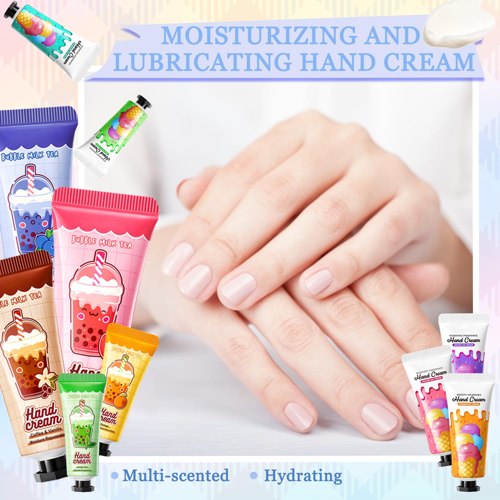 LXTTDABEN 20-Piece Hand Cream Gifts Set – Travel-Size Moisturizing Hand Lotions