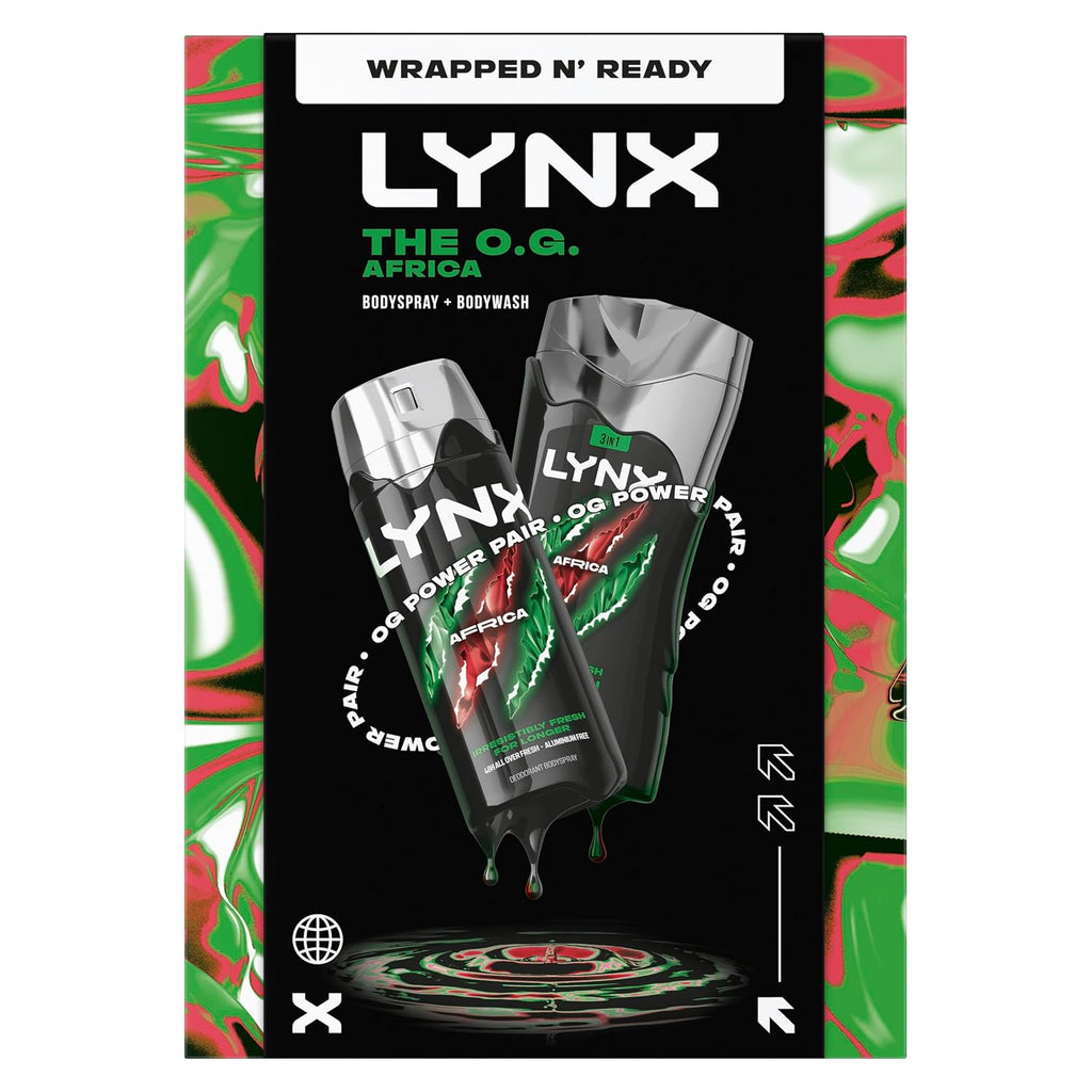 Lynx Africa The O.G. Duo Gift Set - Body Wash & Spray