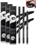 LYSdefeu 3-Piece Matte Black Waterproof Gel Eyeliner Pencil Set – Smudge-Proof & Long-Lasting