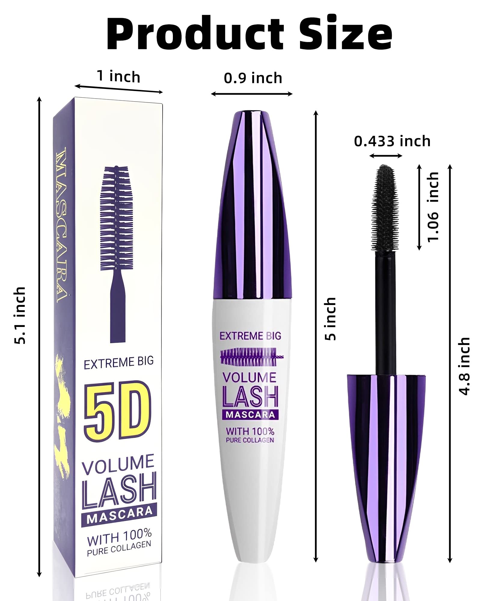 LYSdefeu 5D Colored Mascara – 7 Colors, Waterproof, Volume & Length