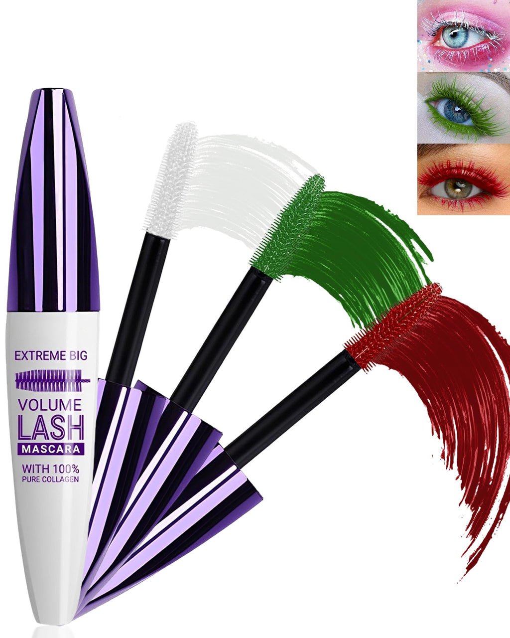 LYSdefeu 5D Colored Mascara – 7 Colors, Waterproof, Volume & Length