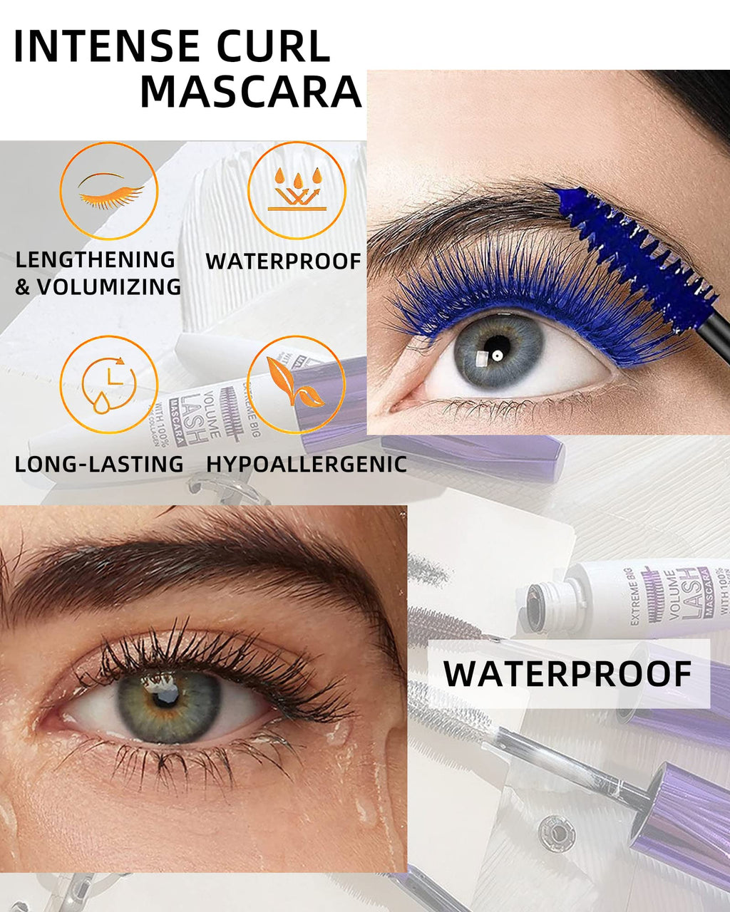 LYSdefeu 5D Colored Mascara – 7 Colors, Waterproof, Volume & Length