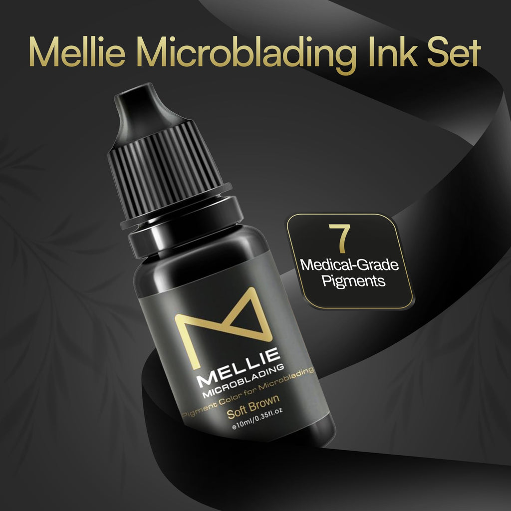 M - Microblading Ink Set (7 Medical-Grade Pigments) | Professional PMU Ink for Eyebrows