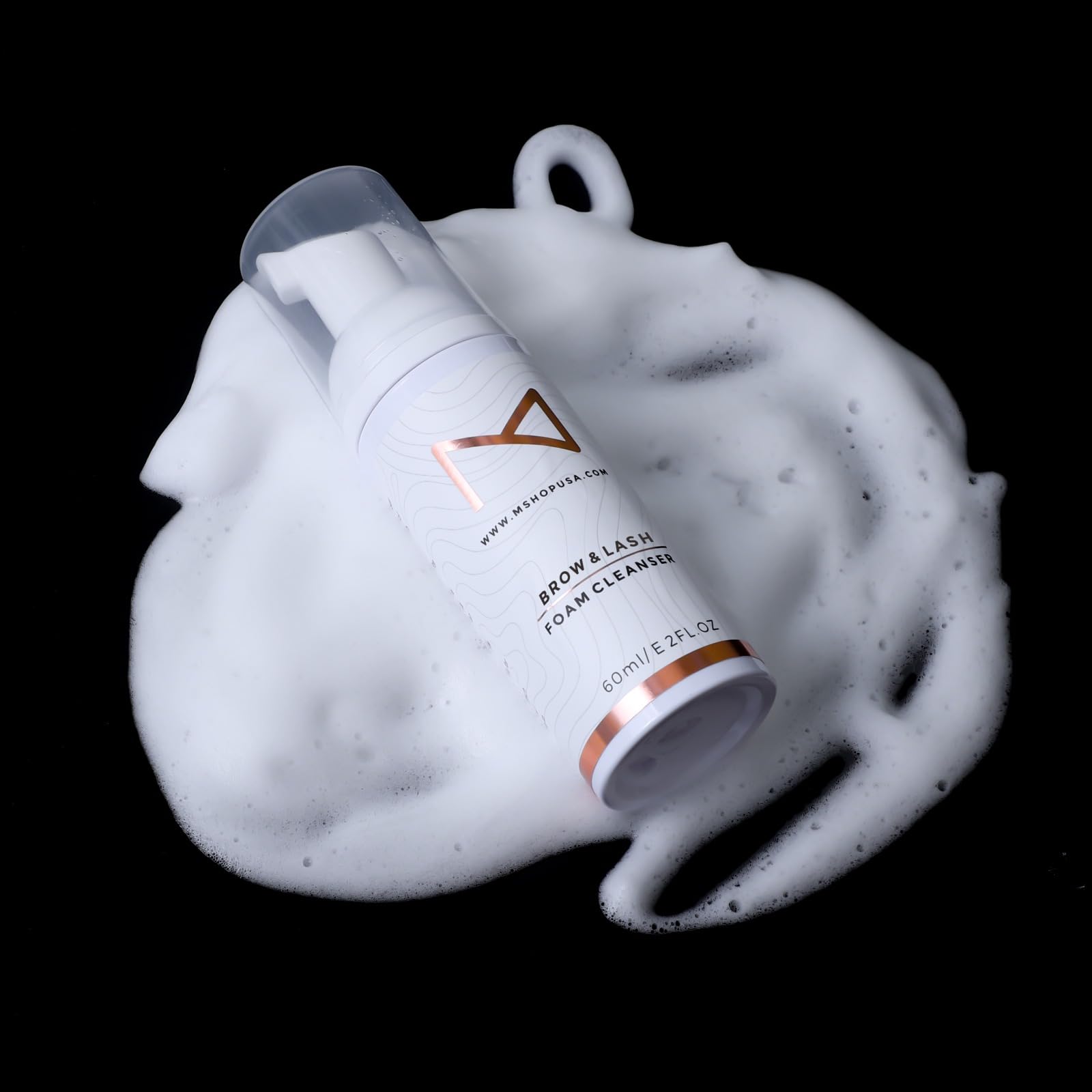 M – Permanent Makeup Brow & Lash Foam Cleanser (60ml) | Gentle PMU Cleaning Solution for Eyelash Extensions