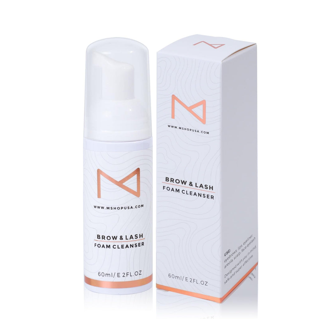 M – Permanent Makeup Brow & Lash Foam Cleanser (60ml) | Gentle PMU Cleaning Solution for Eyelash Extensions