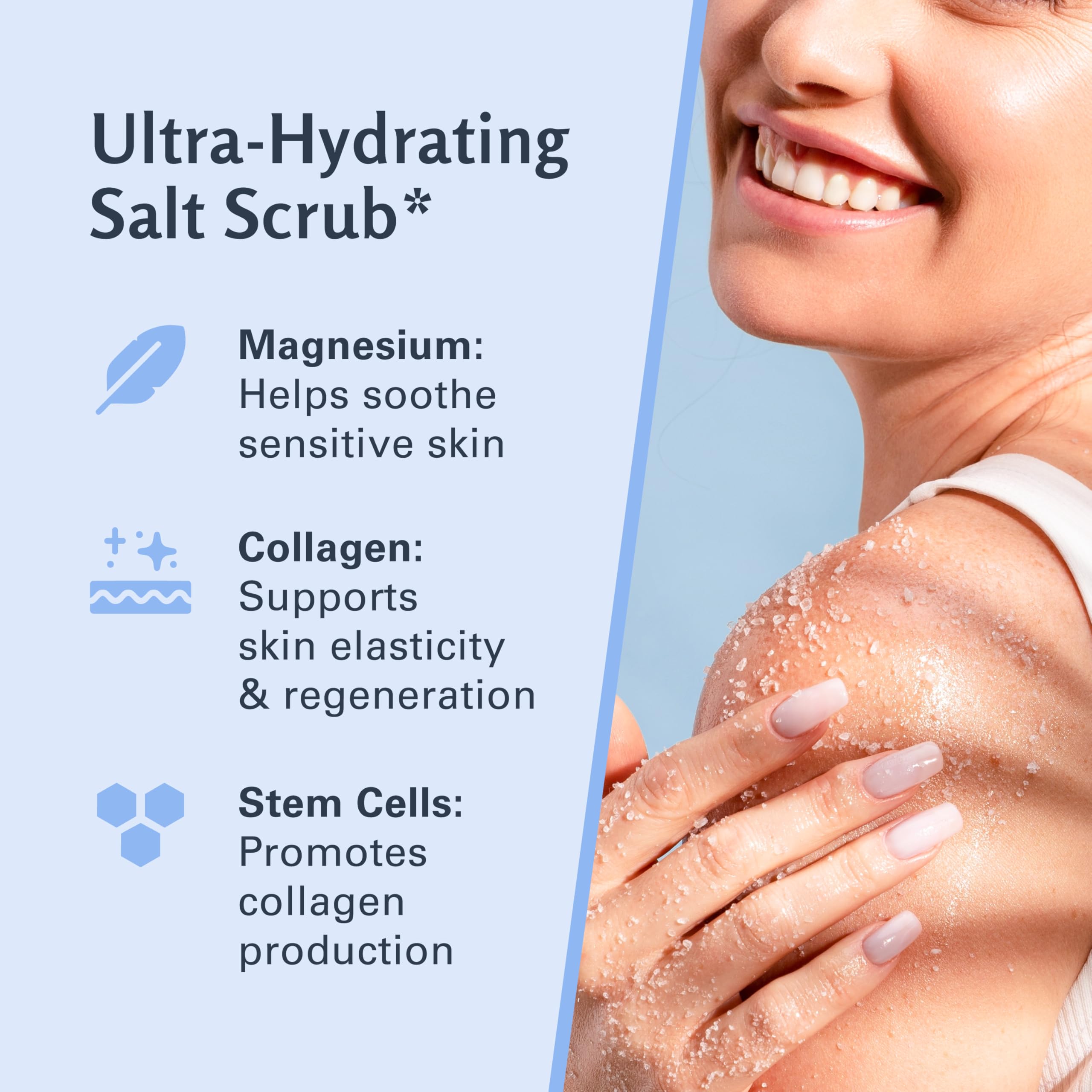 M3 Naturals Magnesium Body Scrub – Exfoliation & Relaxation (16 oz)