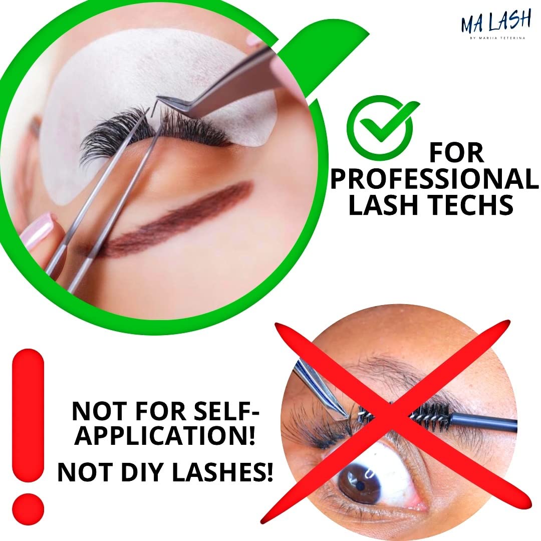 MA LASH Brown J 0.1 7-13mm: Premium Volume & Classic Eyelash Extensions in Dark Chocolate DC