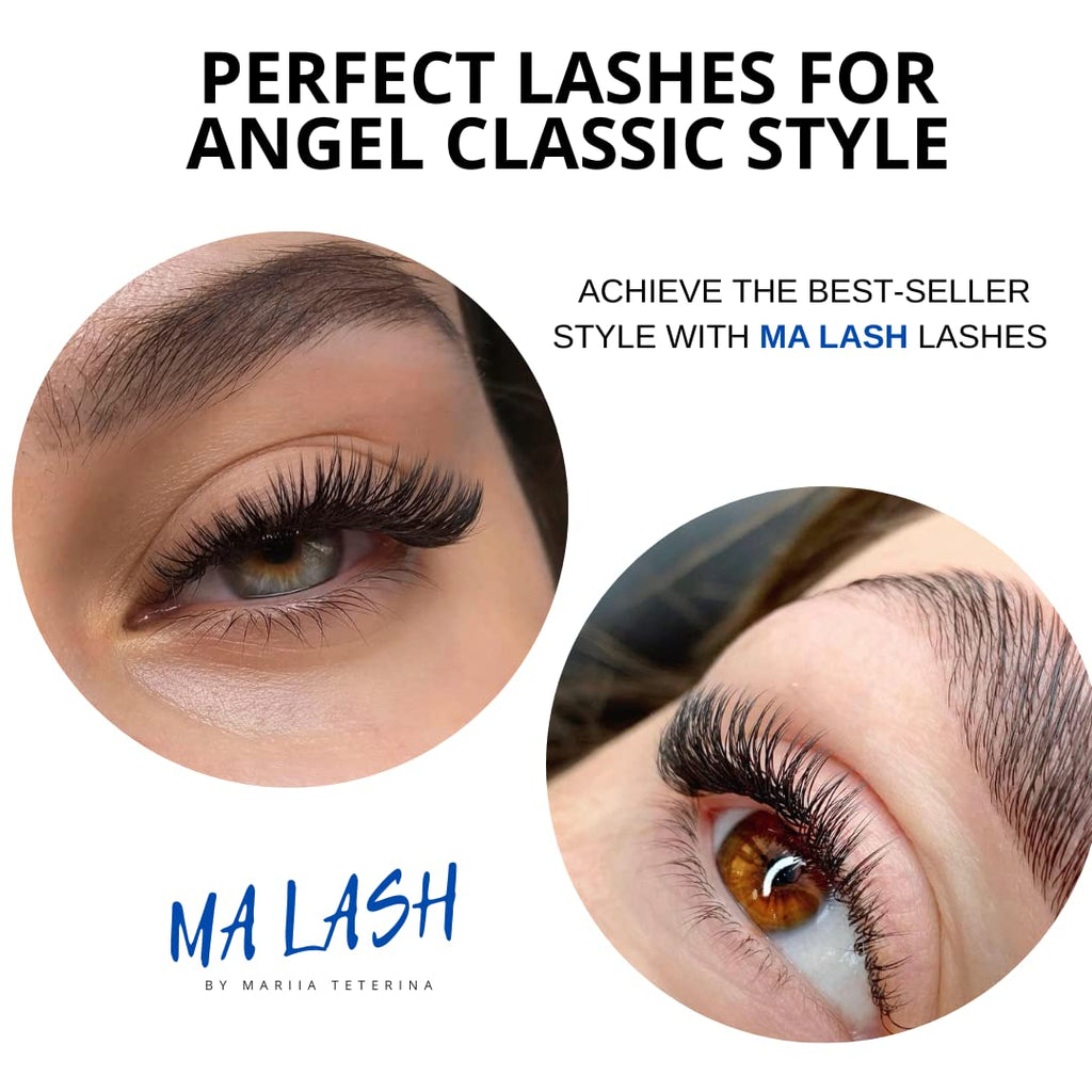 MA LASH Brown J 0.1 7-13mm: Premium Volume & Classic Eyelash Extensions in Dark Chocolate DC