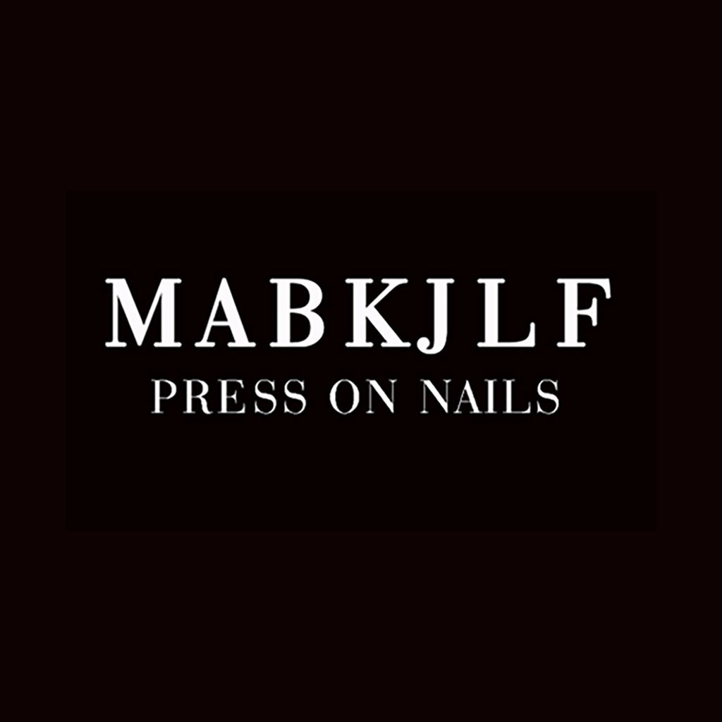 MABKJLF Handmade Press On Nails – Medium Almond 3D Flower, Rhinestones & Pearls