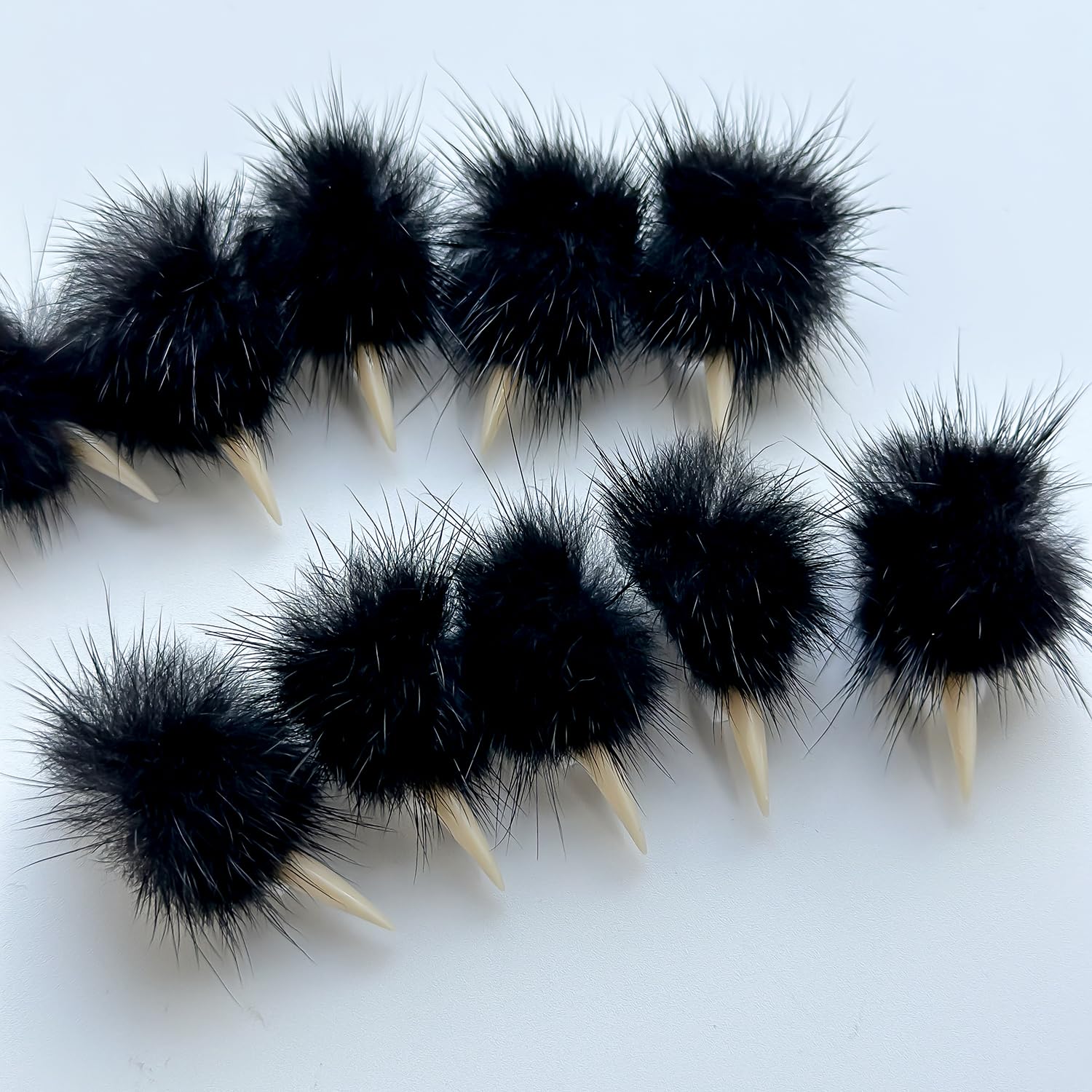 MABKJLF Halloween Press On Nails – Luxury Medium Stiletto & Eagle Claw, Reusable ABS