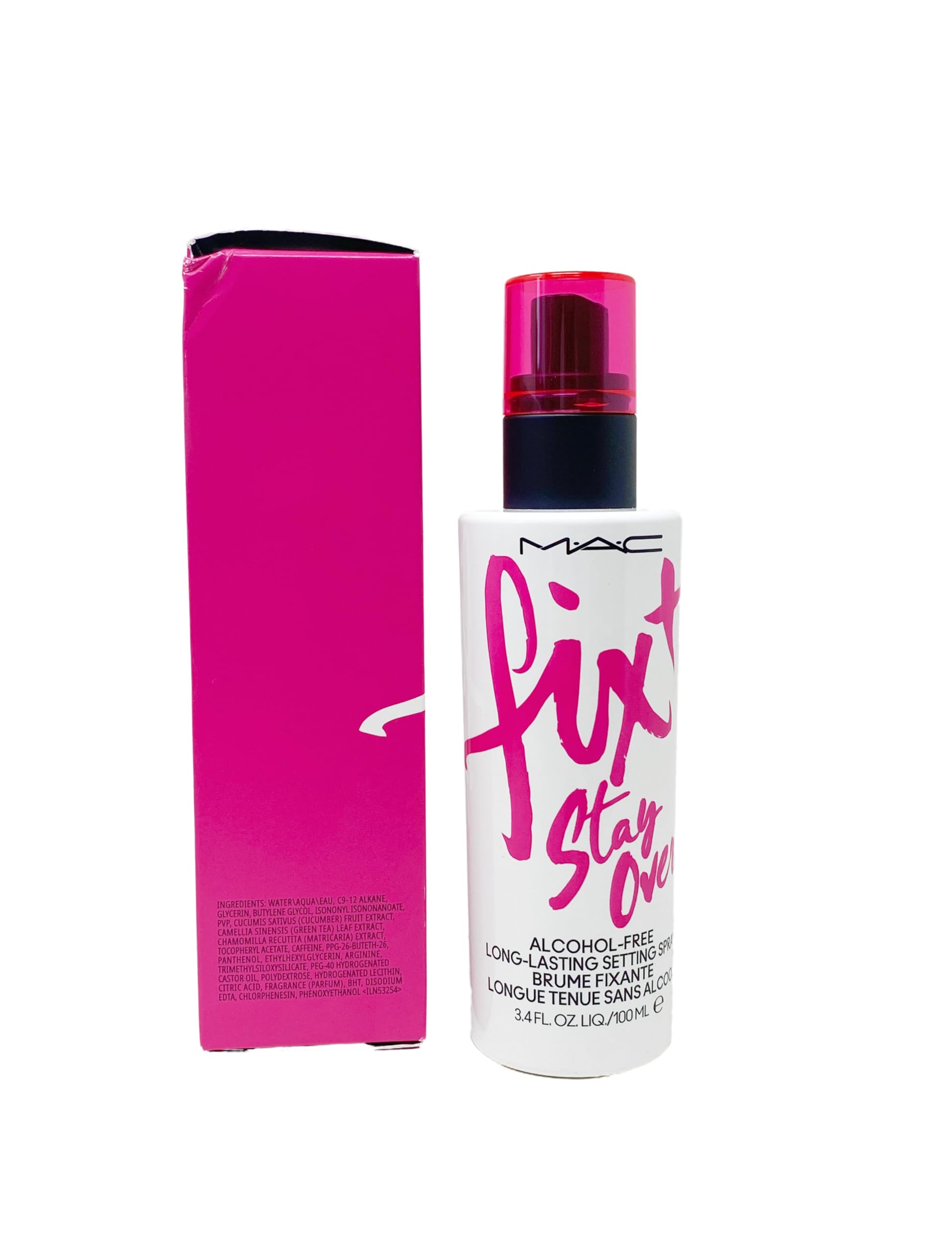 MAC Fix+ Stay Over Setting Spray – Alcohol-Free, Hydrating, 24HR Hold (3.4 oz)