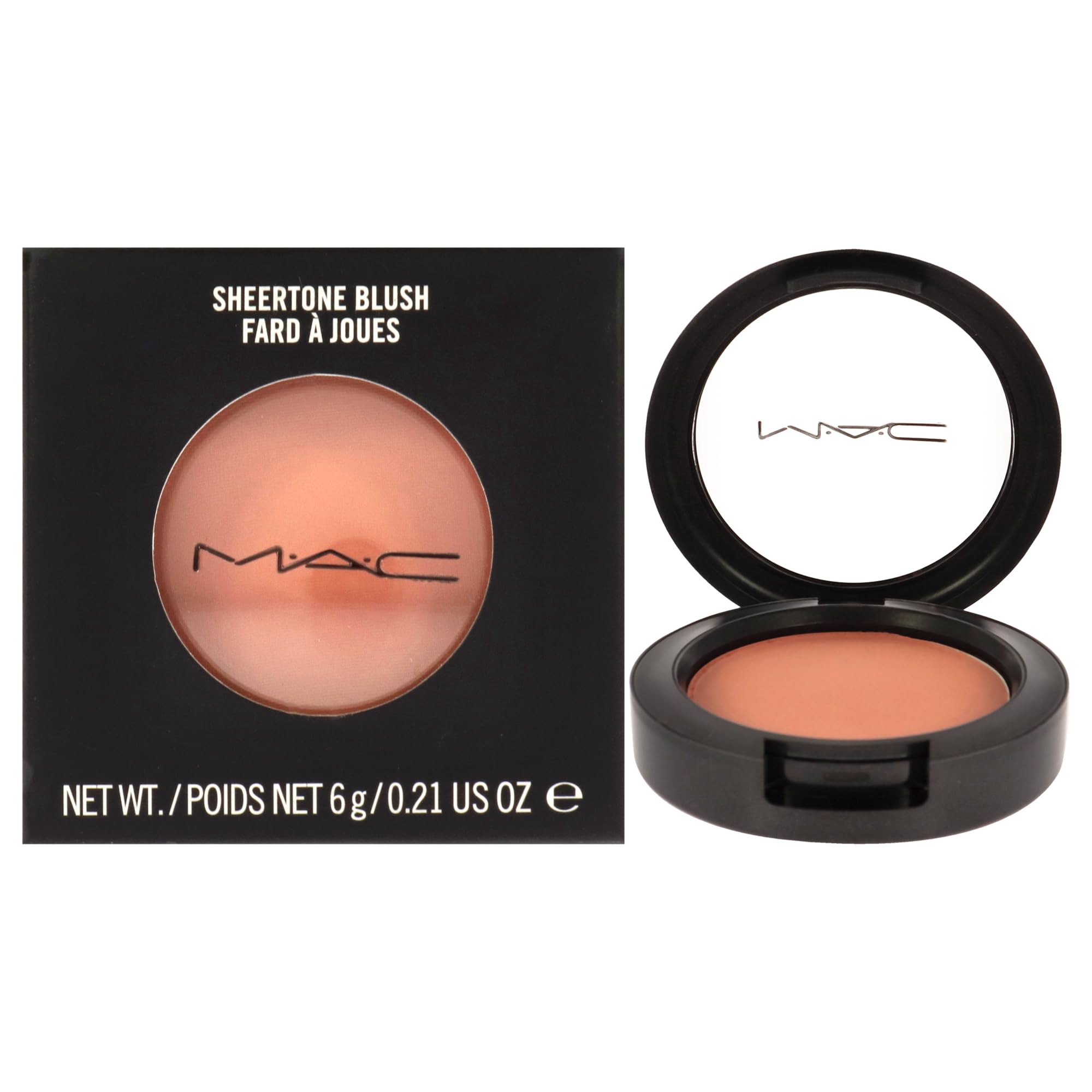 MAC Gingerly Sheertone Powder Blush – Sheer Cheek Color 0.21 oz
