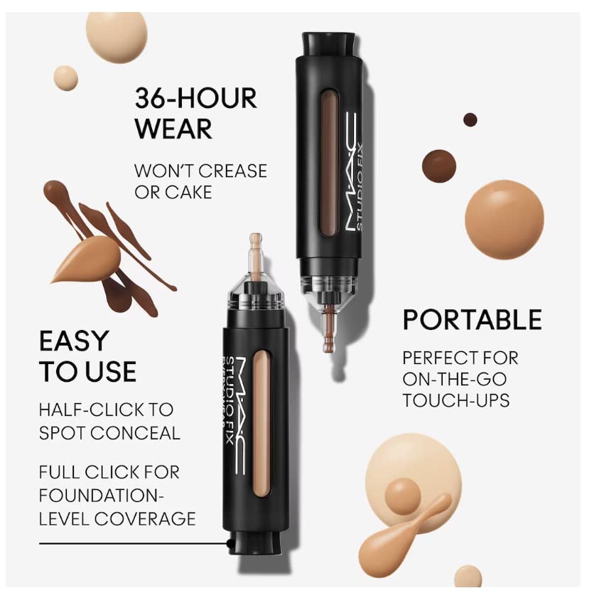 MAC Studio Fix Every Wear All Over Face Pen NW22 – Buildable Concealer, Natural Matte