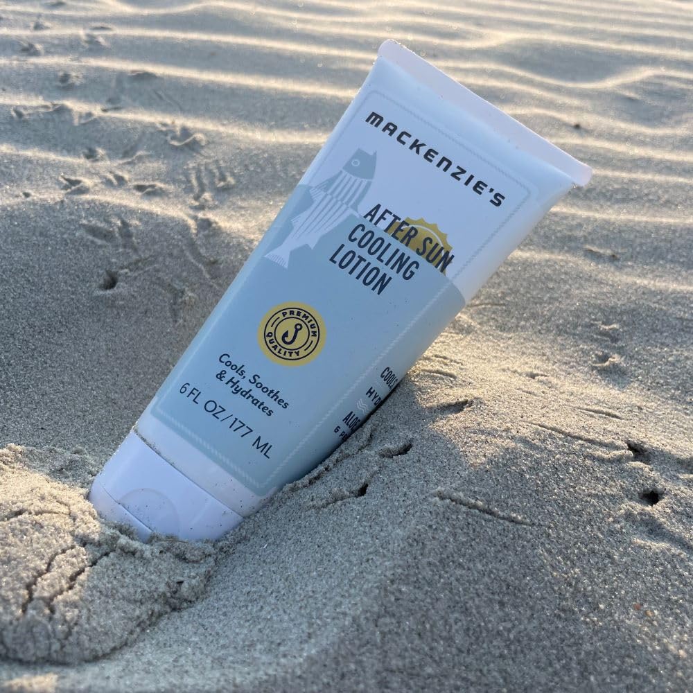 MacKenzie's After Sun Cooling Lotion – Natural Body Lotion (6 oz) | Gifts for Men, Fishermen, Cooks, Gardeners