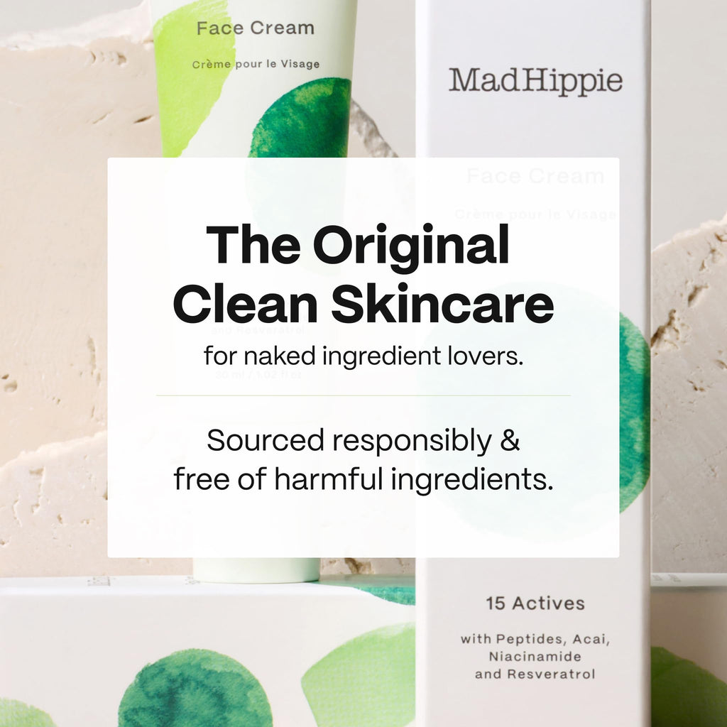 Mad Hippie Face Cream - Age-Defying Moisturizer with Niacinamide, Peptides & Argan Oil (1.02 oz)