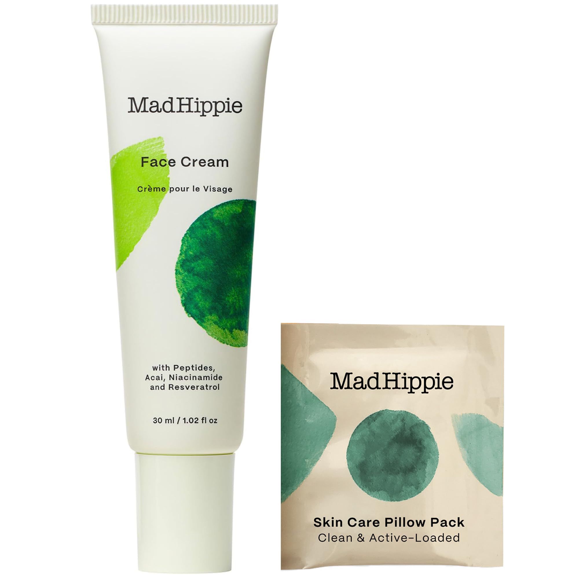 Mad Hippie Face Cream - Age-Defying Moisturizer with Niacinamide, Peptides & Argan Oil (1.02 oz)