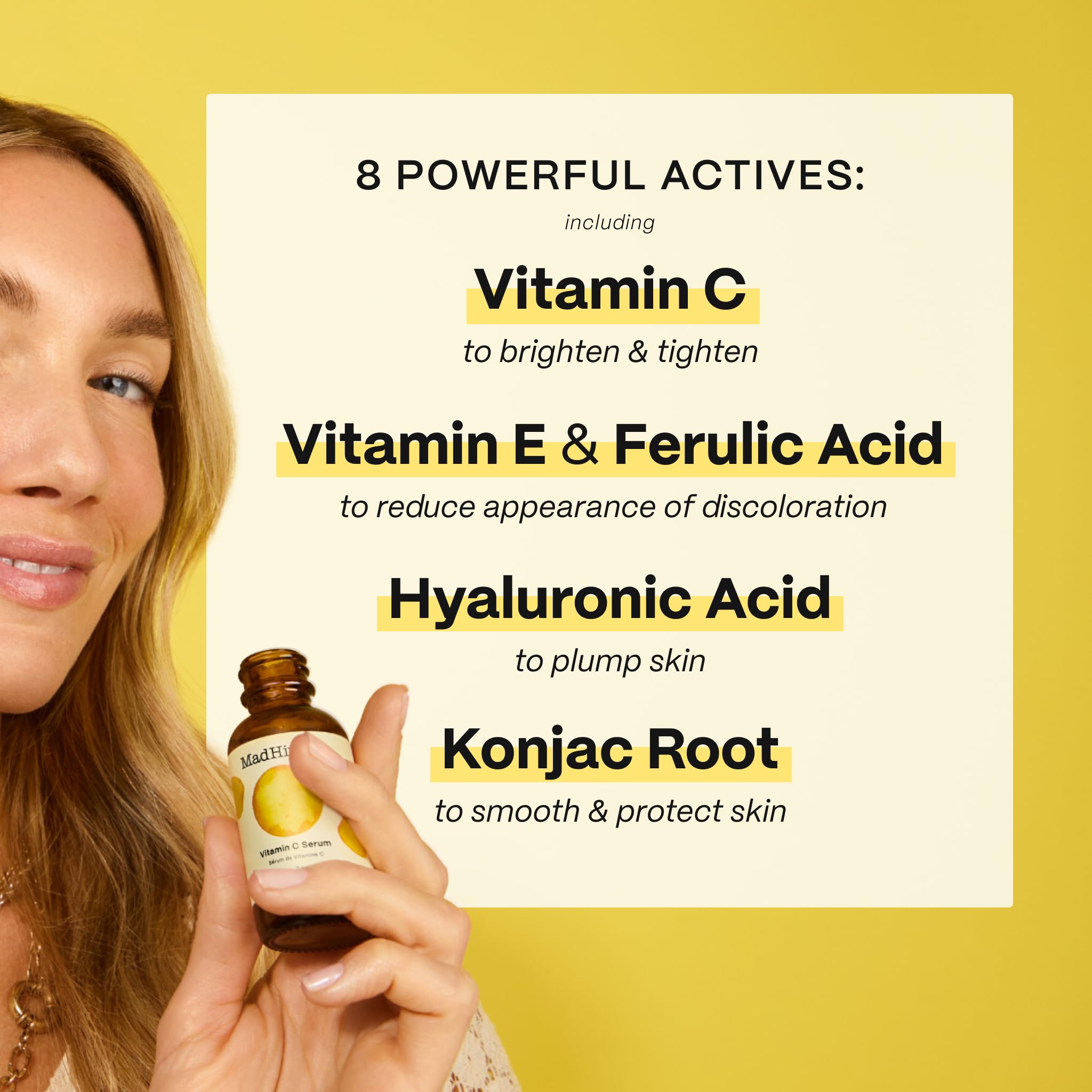 Mad Hippie Vitamin C Serum for Face – Hyaluronic Acid, Ferulic Acid & Vitamin E (2 Pack) | Cruelty-Free Skincare