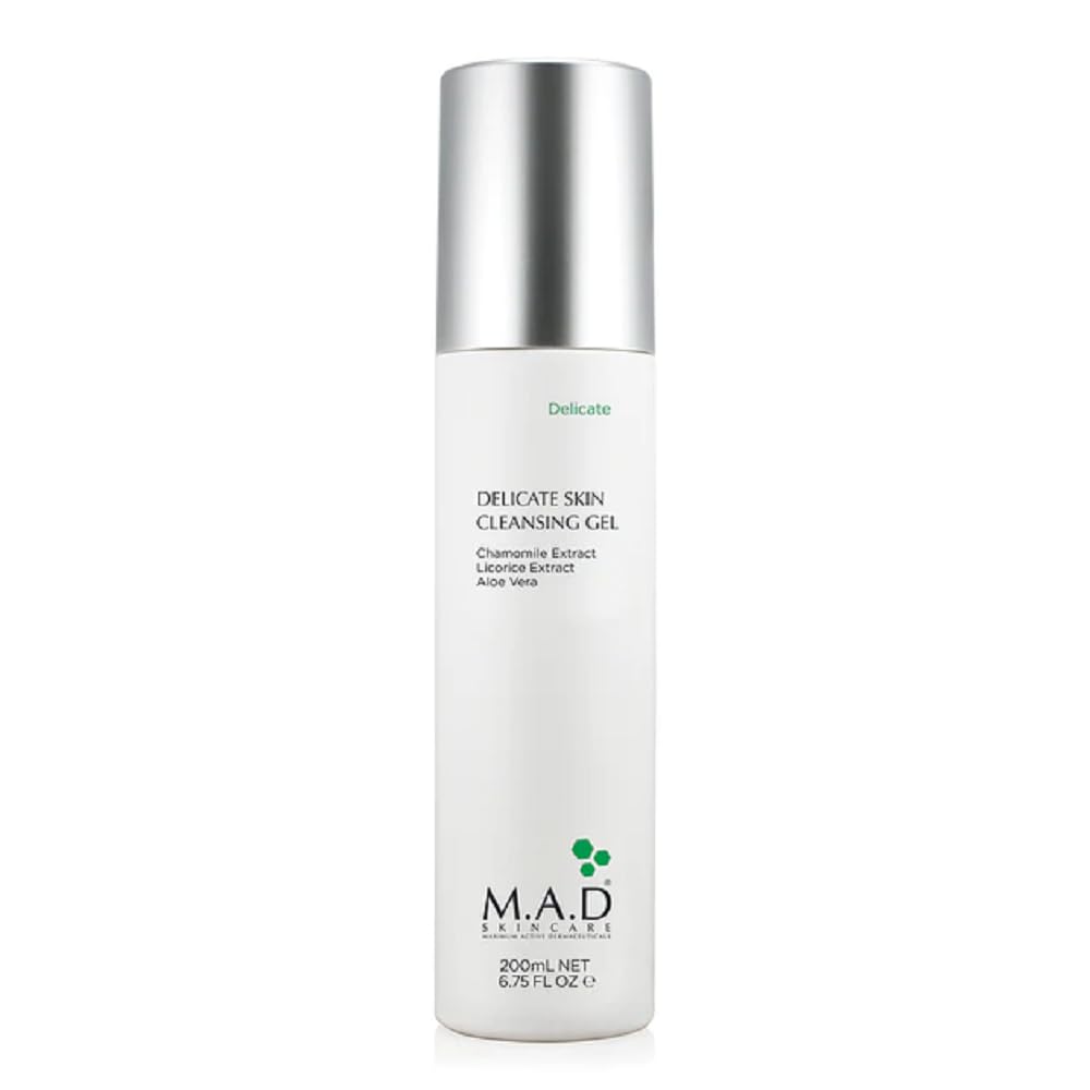 M.A.D Skincare Delicate Skin Cleansing Gel – Extra Gentle, Hydrating 6.75 oz