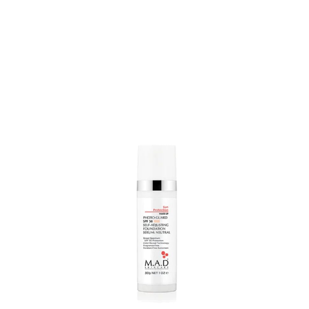 M.A.D Skincare Photo Guard SPF 50 – Self-Adjusting Foundation Serum (Neutral) by Maximum Active Dermaceuticals
