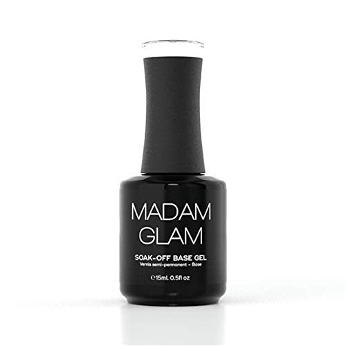 Madam Glam Rubber Base 15 ml – Ultra Flexible UV/LED Gel Base Coat (Transparent)