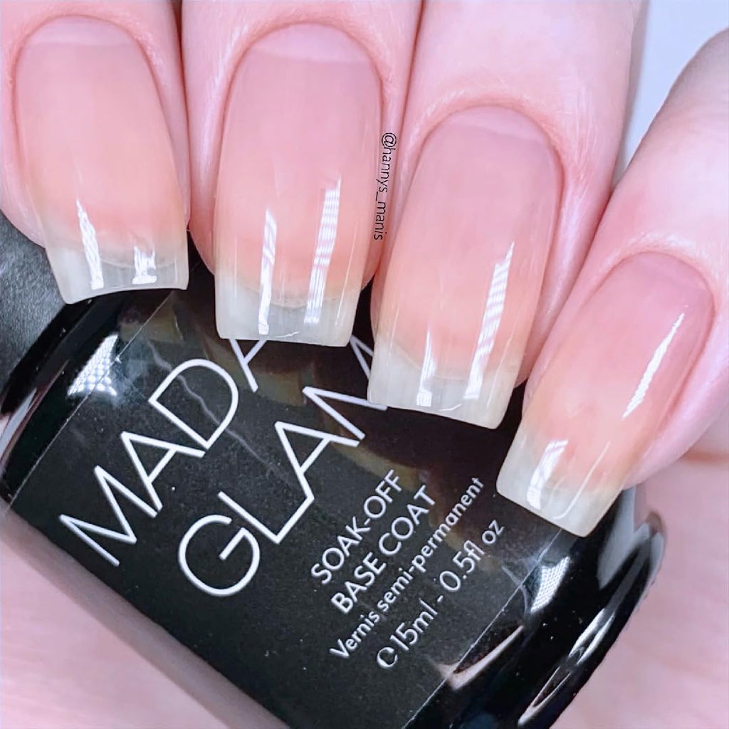 Madam Glam Rubber Base 15 ml – Ultra Flexible UV/LED Gel Base Coat (Transparent)
