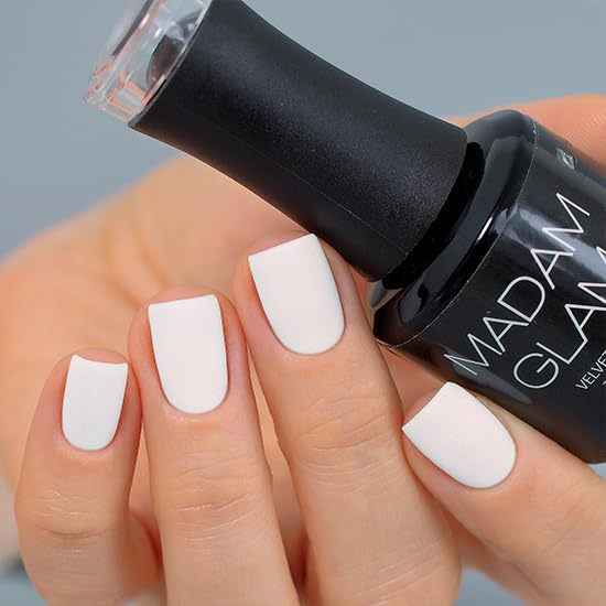 Madam Glam Velvet Matte Top Coat 15ml – No Wipe, Instant Dry, Long-Lasting Matte Finish