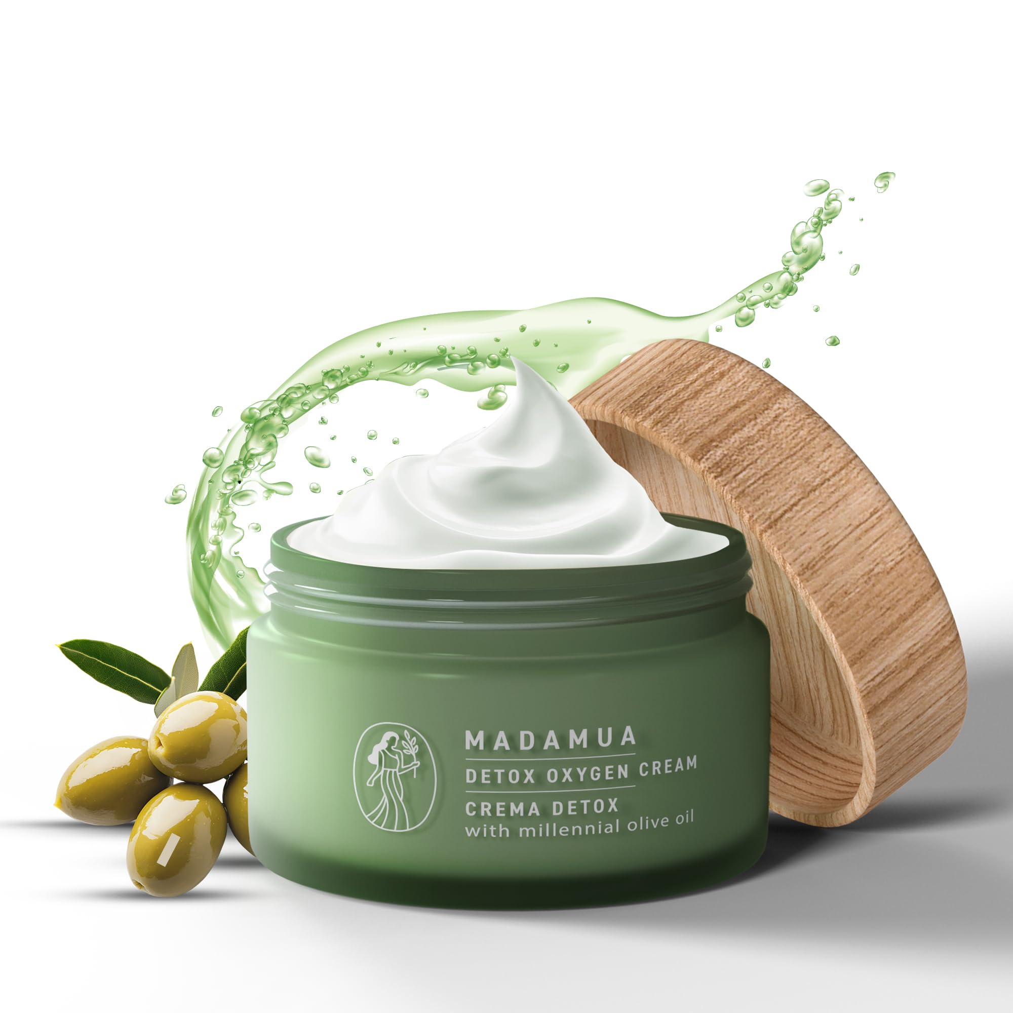 MADAMUA Detox Antioxidant Moisturizer Face Cream – Organic Daily Hydration for Dry Skin
