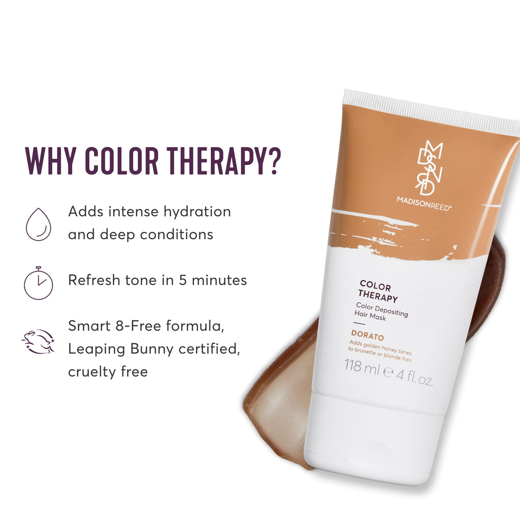 Madison Reed Color Therapy Dorato Hair Mask – Hydrating Color-Deposit Treatment (4 oz)