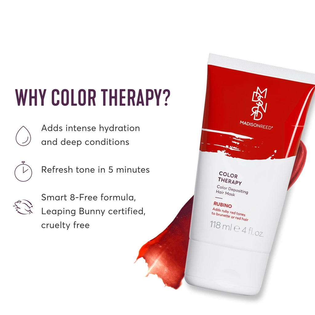 Madison Reed Color Therapy Rubino – Color Depositing Hair Mask & Deep Conditioning (4 oz)