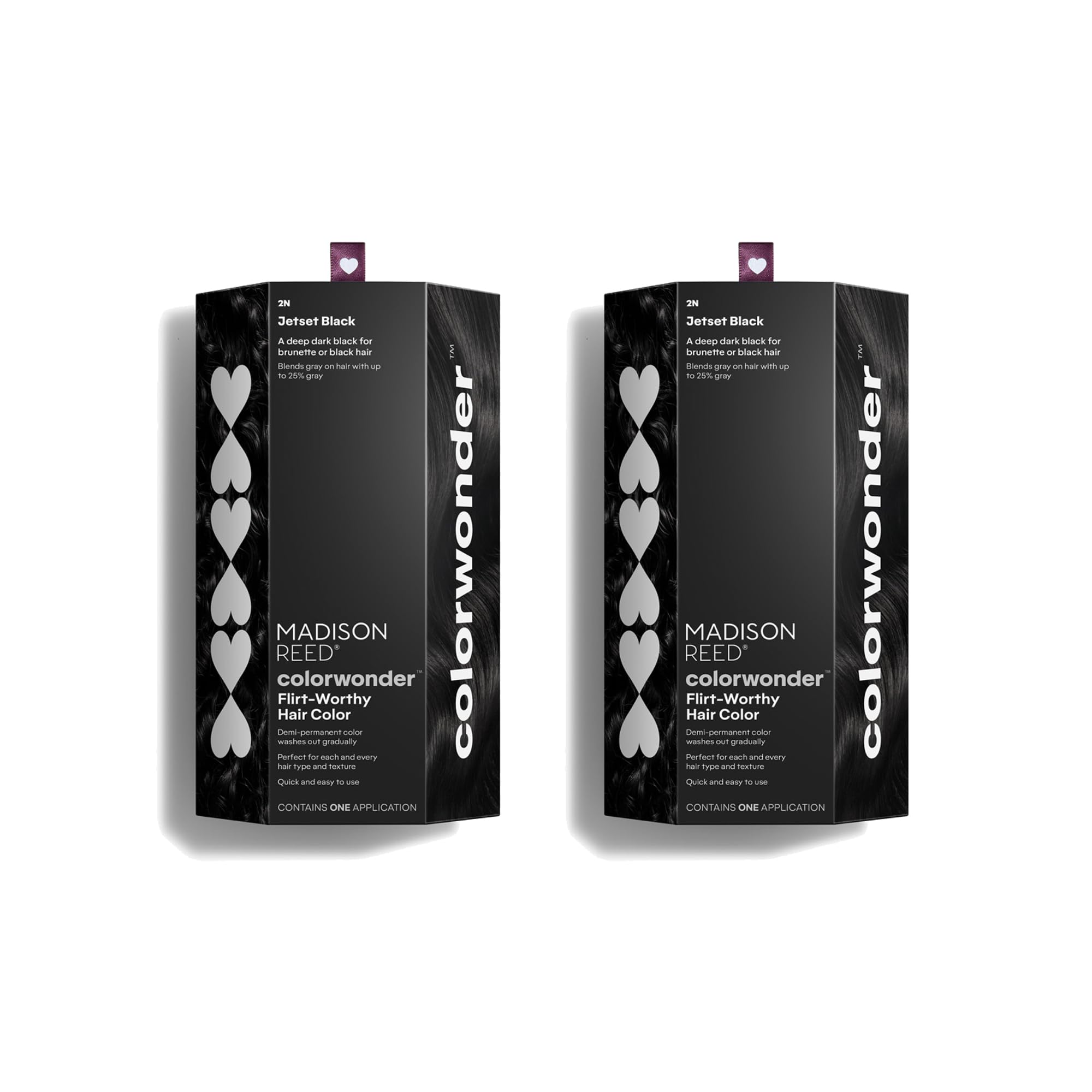 Madison Reed ColorWonder Demi-Permanent Hair Color – Jetset Black (2N) – Pack of 2, Ammonia-Free