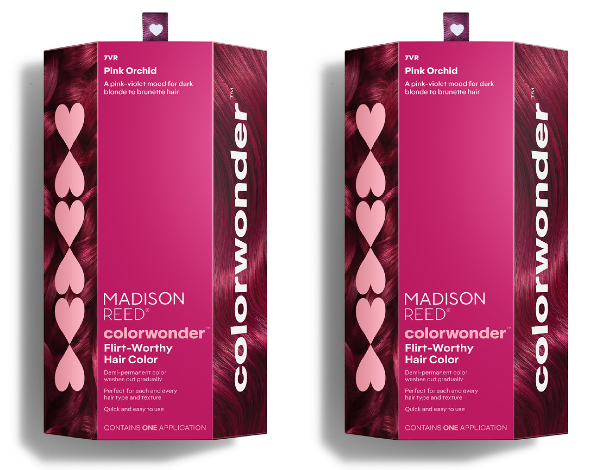 Madison Reed Colorwonder Demi-Permanent Hair Color — Pink Orchid (7VR) – Ammonia-Free, Cruelty-Free, Pack of 2