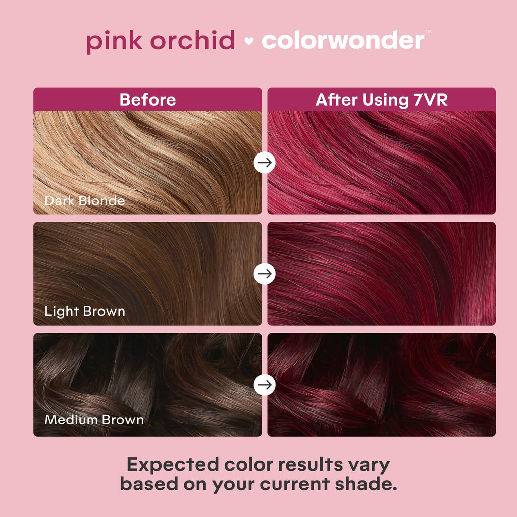 Madison Reed Colorwonder Demi-Permanent Hair Color — Pink Orchid (7VR) – Ammonia-Free, Cruelty-Free, Pack of 2