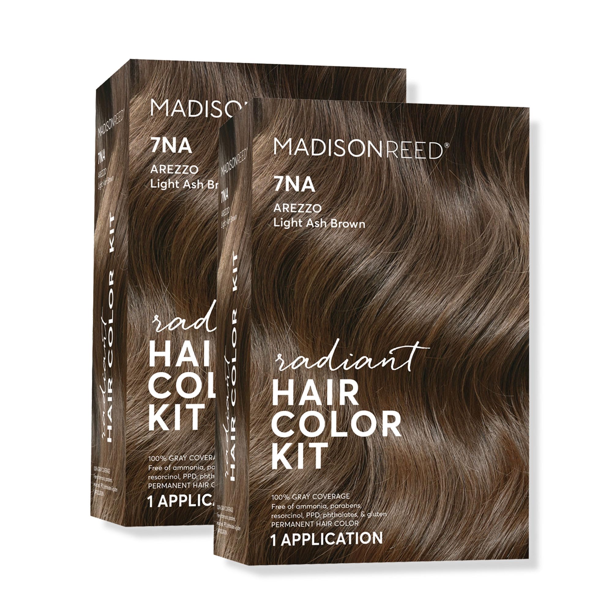 Madison Reed Radiant Color Kit 7NA Arezzo Brown – Gray-Blending, 2-Pack, PPD-Free & Ammonia-Free