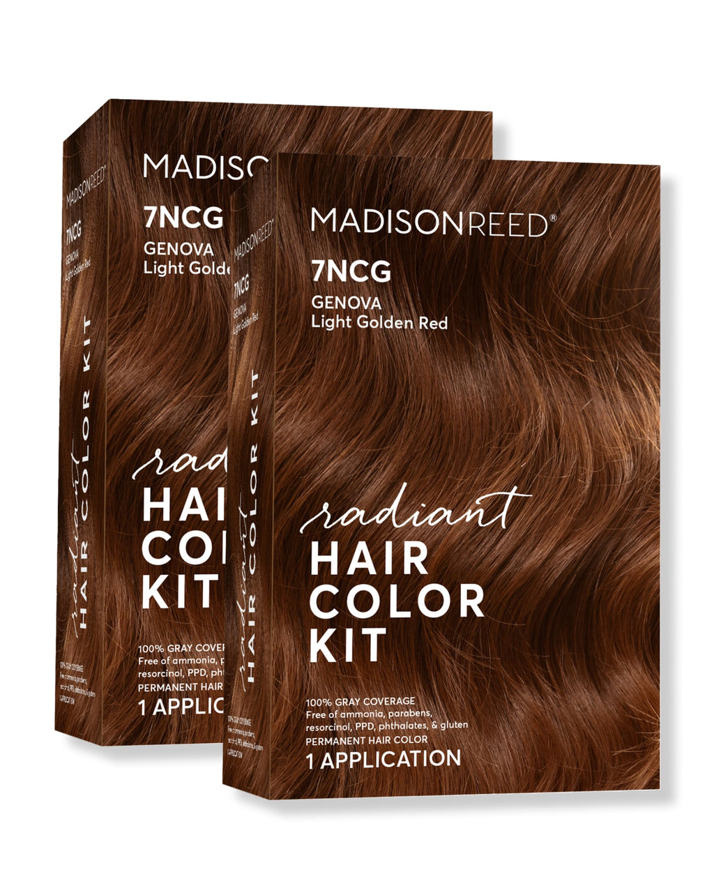 Madison Reed Radiant Color Kit 7NCG Light Golden Copper (Genova Red) – 2 Pack, PPD-Free & Ammonia-Free