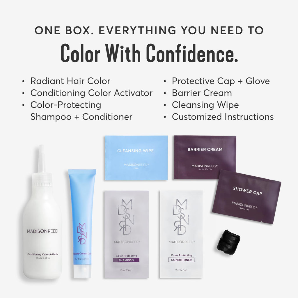 Madison Reed Radiant Color Kit - 5NAC Dark Chocolate Brown with Copper-Auburn Undertones (Milano Brown) - 2 Pack