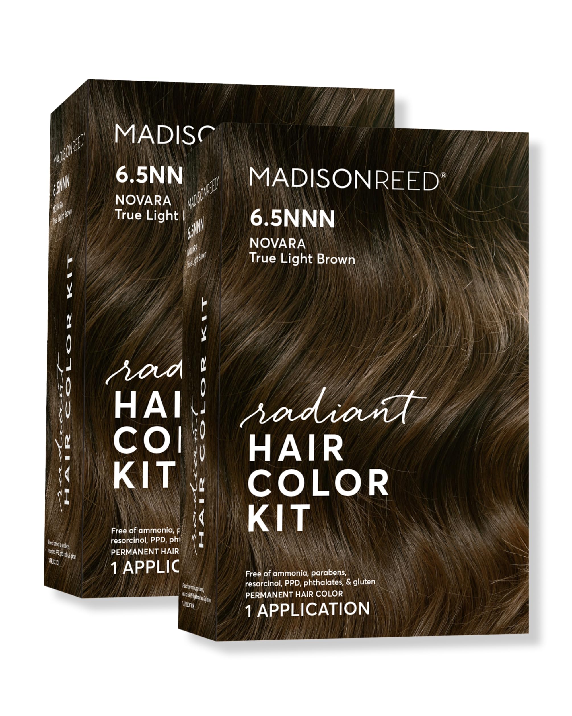 Madison Reed Radiant Hair Color Kit – 6.5NNN Medium Brown with Warm Golden Undertones (Novara)