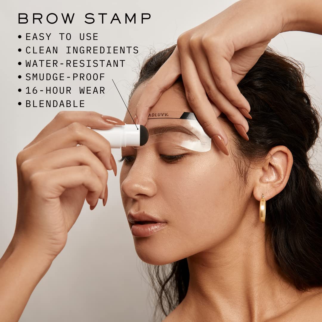 MADLUVV Brow Stamp Kit – 9 Stencils for Natural-Looking Brows