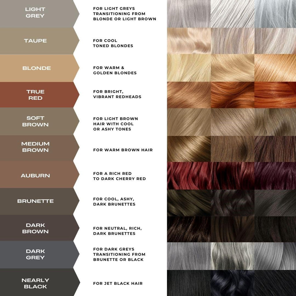 MADLUVV Brow Stamp Kit with 9 Stencils – Natural-Looking Brows, Spoolie & Travel Bag (Brunette)