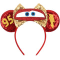 MADO Red Car Mouse Ears Headband – Park Mini Ears for Kids & Adults (Red Car) | Lightweight & Comfortable