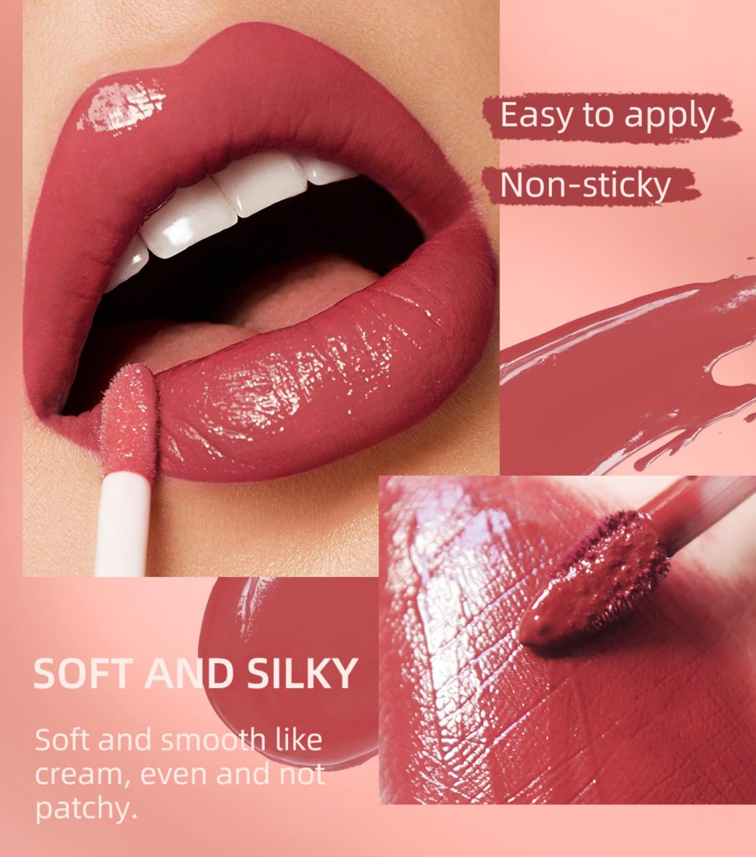 MAEPEOR All In One Lip Kit 3 in 1 Lip Liner Lip Gloss Lipstick Kit 06 Red High Heels