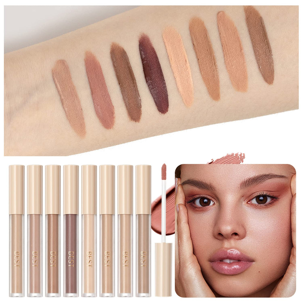 MAEPEOR Matte Liquid Eyeshadow | 8 Neutral Nude Shades – Matte, Waterproof, Long-Lasting