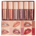 MAEPEOR Moisturizing Lip Gloss Set 6PCS – Neutral Nude, Nourishing & Glossy Lips