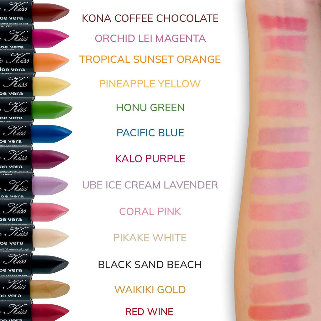 Magic Kiss Color Changing Matte Lipstick Set – 2 Pack (Yellow & Red) | Aloe Vera Hydrating, Long-Lasting, Made in USA