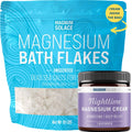 Magnum Solace Magnesium Bath Flakes + Nighttime Lavender Cream — 10 lb Bag