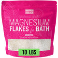 Magnesium Flakes for Bath | Pure Magnesium Chloride, 10 LBS - Magnum Solace