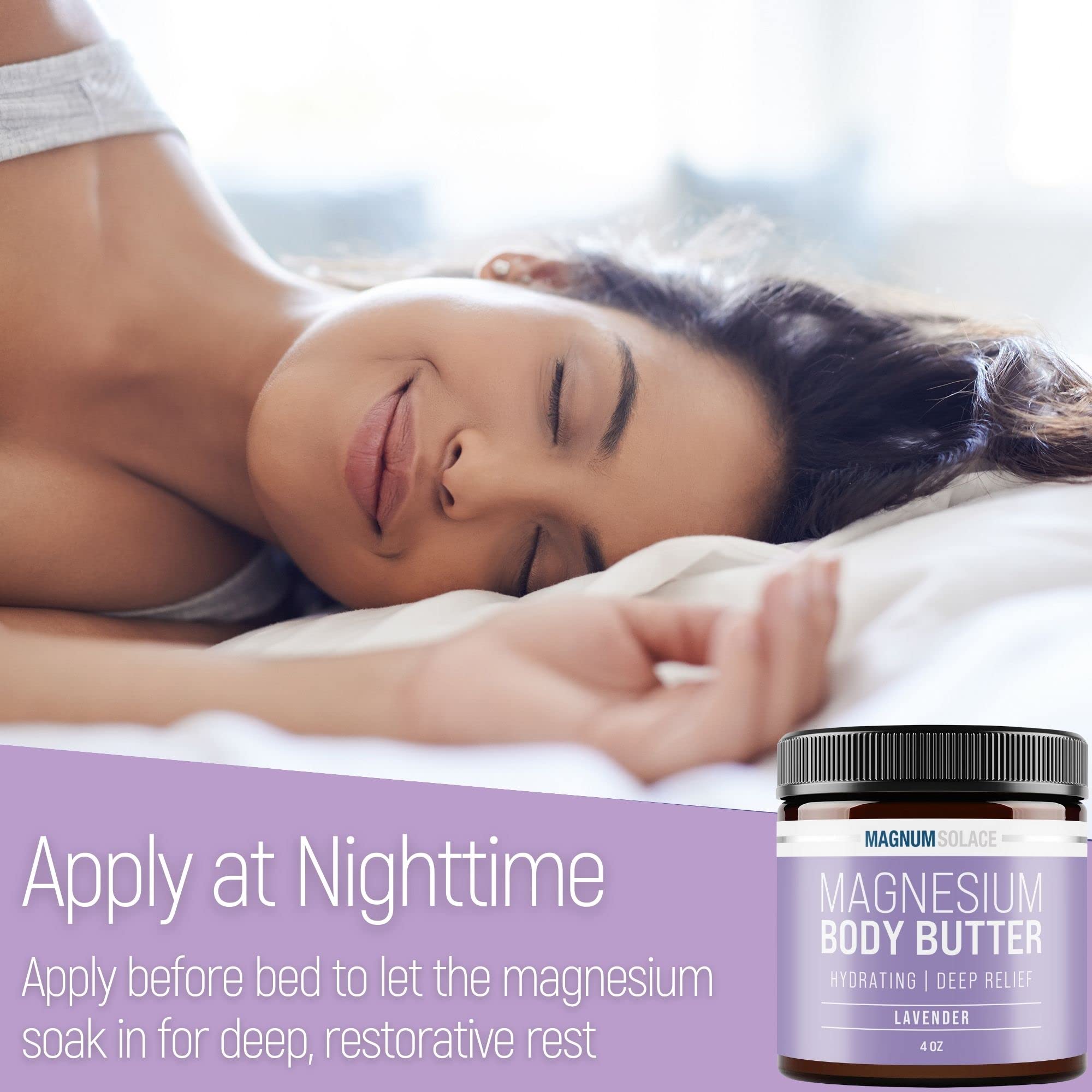 Magnum Solace Magnesium Body Butter with Lavender – Deep Hydration
