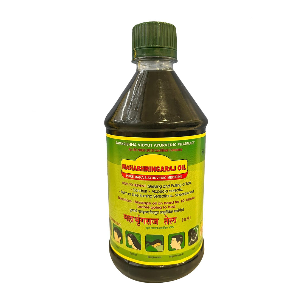 RVAP Mahabhringraj Oil 500ml | Pure Indian MaKa's Ayurvedic Hair Care Oil | 17 oz